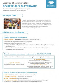 Formulaire bourse aux matériaux