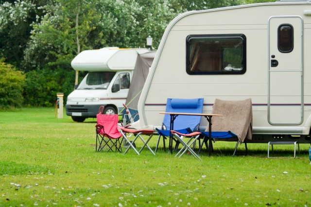 Auf den Campingplatz