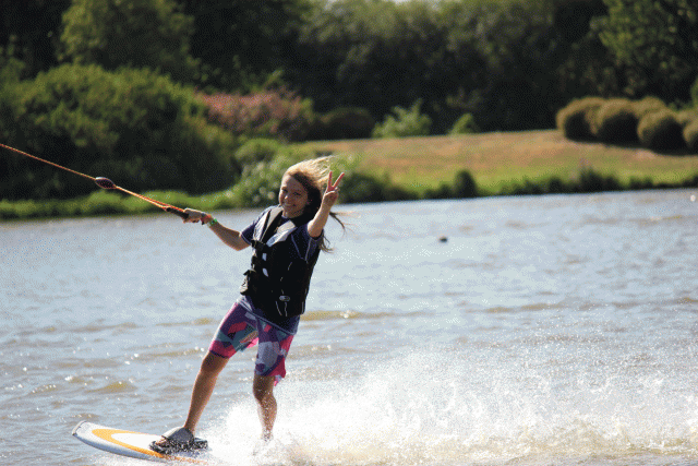 Water ski, towed buoy