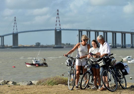 Überquerung der Saint-Nazaire-Brücke