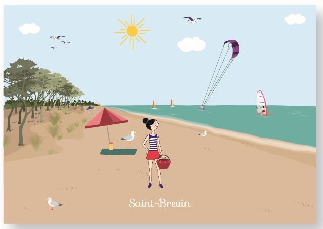 carte-postale-saint-brevin-plage-7516